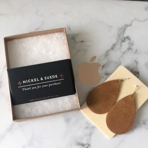 Nickel & Suede Earrings
